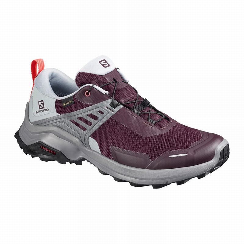 Salomon X RAISE GORE-TEX Zapatillas Trekking Mujer - Burdeos - Colombia (37596-IXBS)